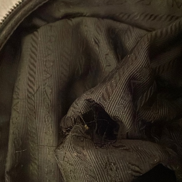 Prada nylon purse black bought at designer resale store. In good used condition. - Picture 17 of 17